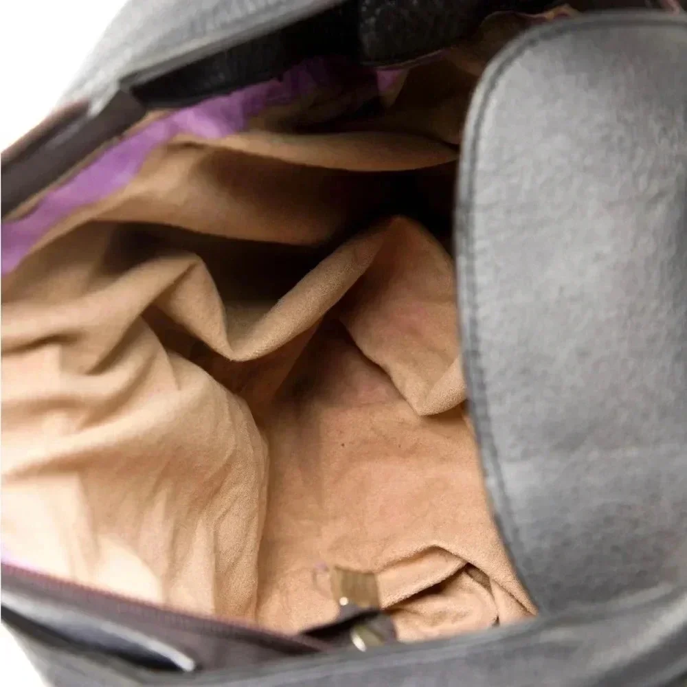 Jimmy Choo black leather hobo handbag